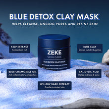 Load image into Gallery viewer, Zeke Face Blue Detox Clay Mask 60ml
